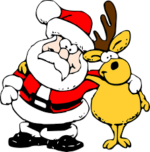 Babbo natale e renna